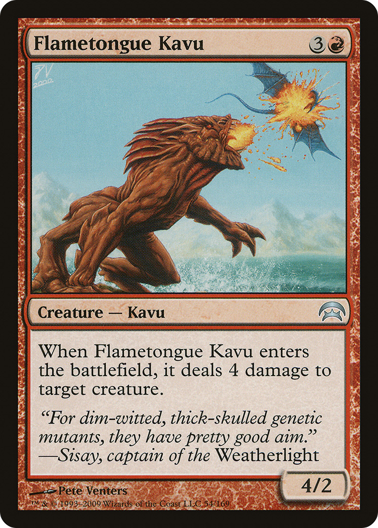 {C} Flametongue Kavu [Planechase][HOP 054]