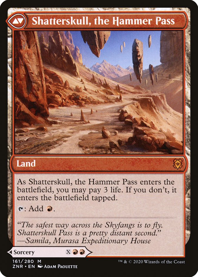 {R} Shatterskull Smashing // Shatterskull, the Hammer Pass [Zendikar Rising][ZNR 161]