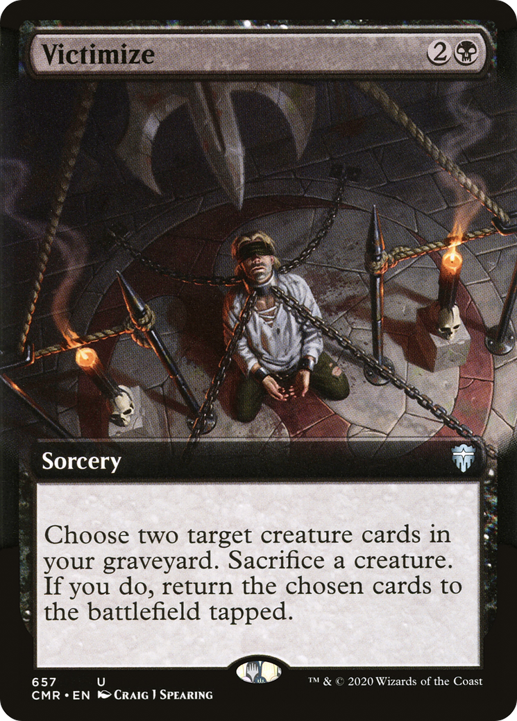 {C} Victimize (Extended Art) [Commander Legends][CMR 657]