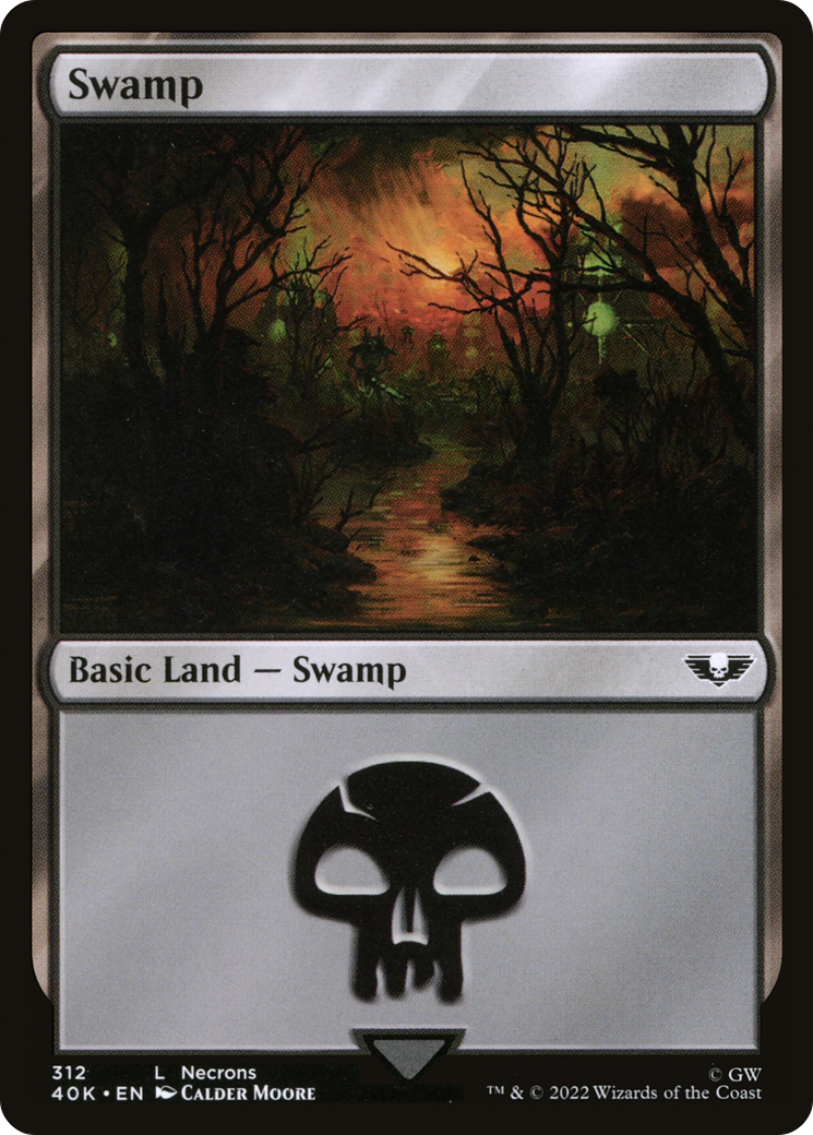 {B}[40K 312] Swamp (312) [Universes Beyond: Warhammer 40,000]