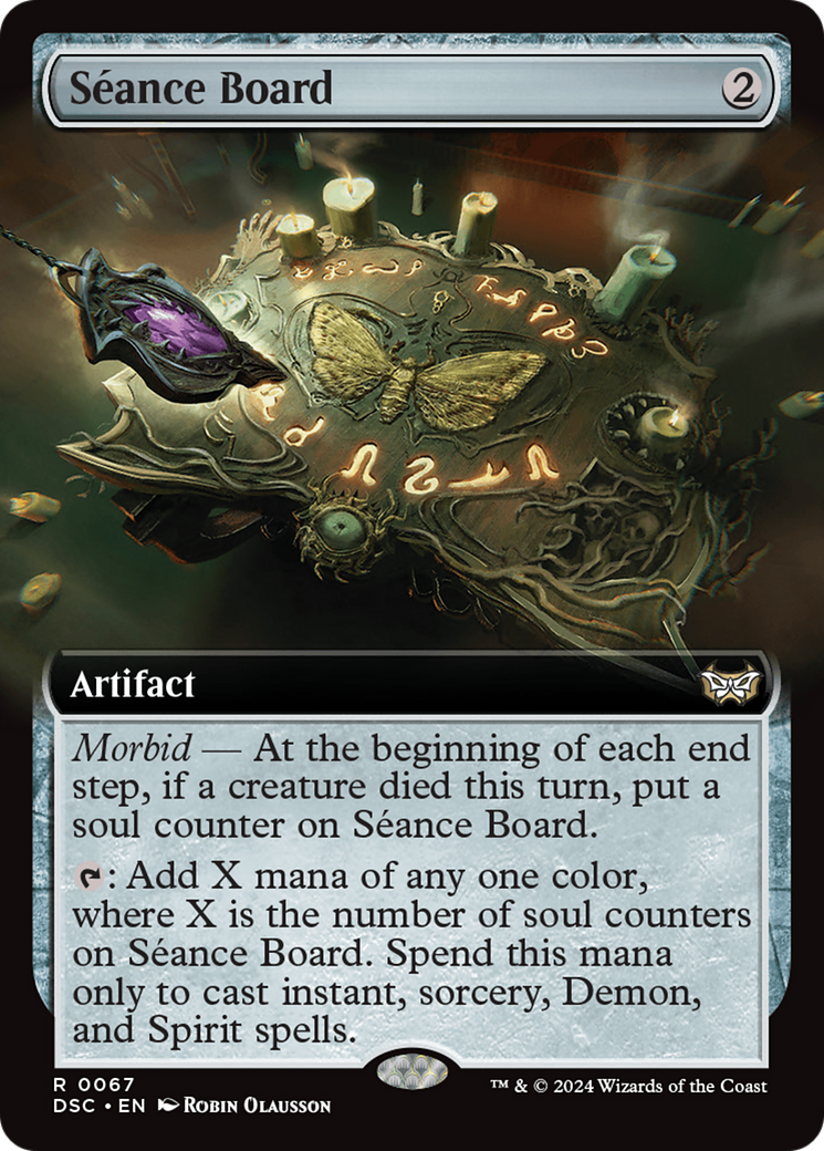 {R} Seance Board (Extended Art) [Duskmourn: House of Horror Commander][DSC 067]
