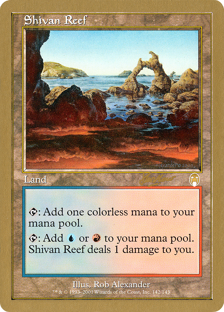 {R} Shivan Reef (Sim Han How) [World Championship Decks 2002][GB WC02 SHH142]