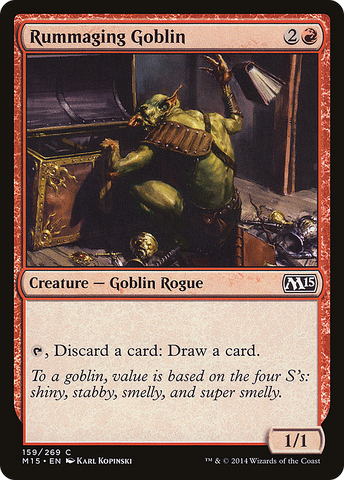 {C} Rummaging Goblin [Magic 2015][M15 159]