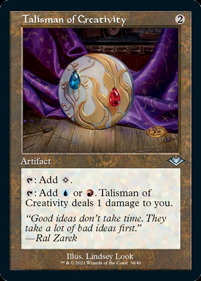 {C} Talisman of Creativity (Retro Foil Etched) [Modern Horizons 2][RF ET MH1 034]