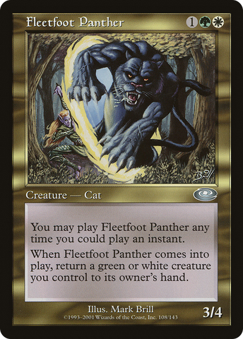 {C} Fleetfoot Panther [Planeshift][PLS 108]
