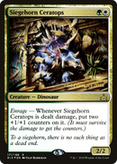 {R} Siegehorn Ceratops [Rivals of Ixalan Prerelease Promos][PR RIX 171]