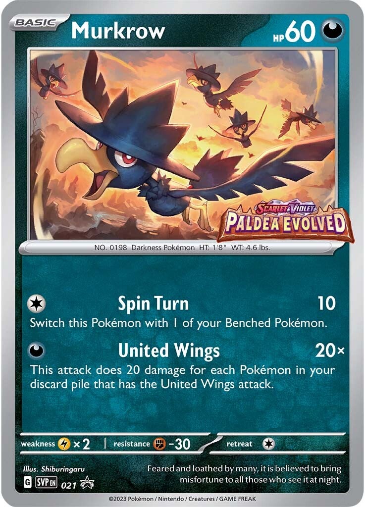 [PKM-R] Murkrow (021) [Scarlet & Violet: Black Star Promos]