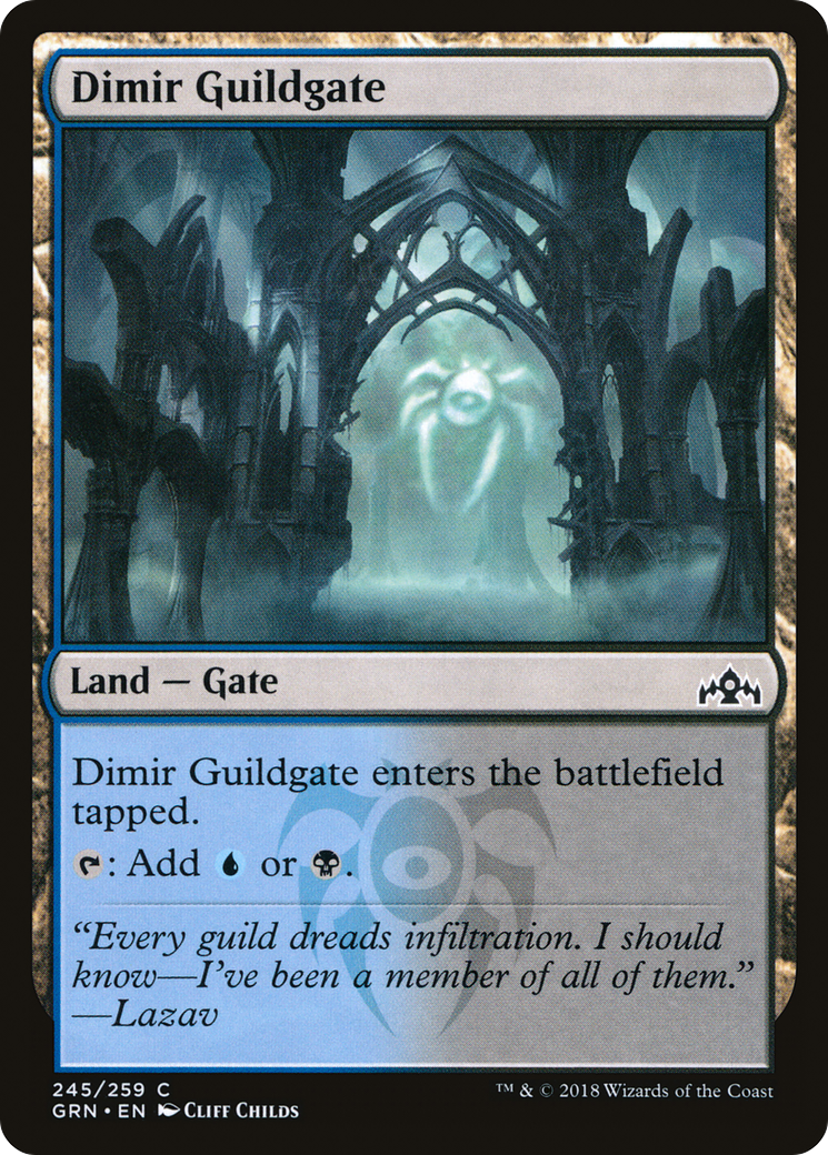 {C} Dimir Guildgate (245/259) [Guilds of Ravnica][GRN 245]