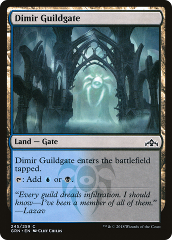 {C} Dimir Guildgate (245/259) [Guilds of Ravnica][GRN 245]