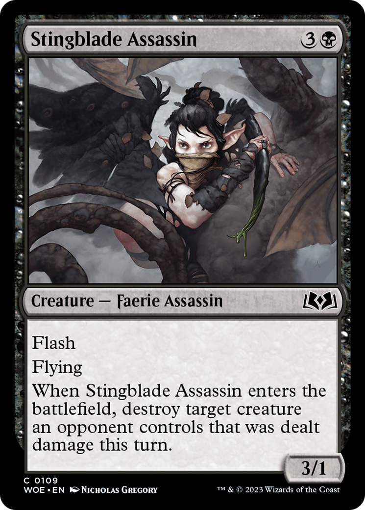 {@C} Stingblade Assassin [Wilds of Eldraine][WOE 109]