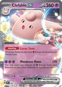Clefable ex 82 - SV03 Obsidian Flames Holofoil