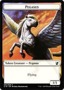 {T} Pegasus // Human Double-sided Token [Commander 2019 Tokens][TC19 004]