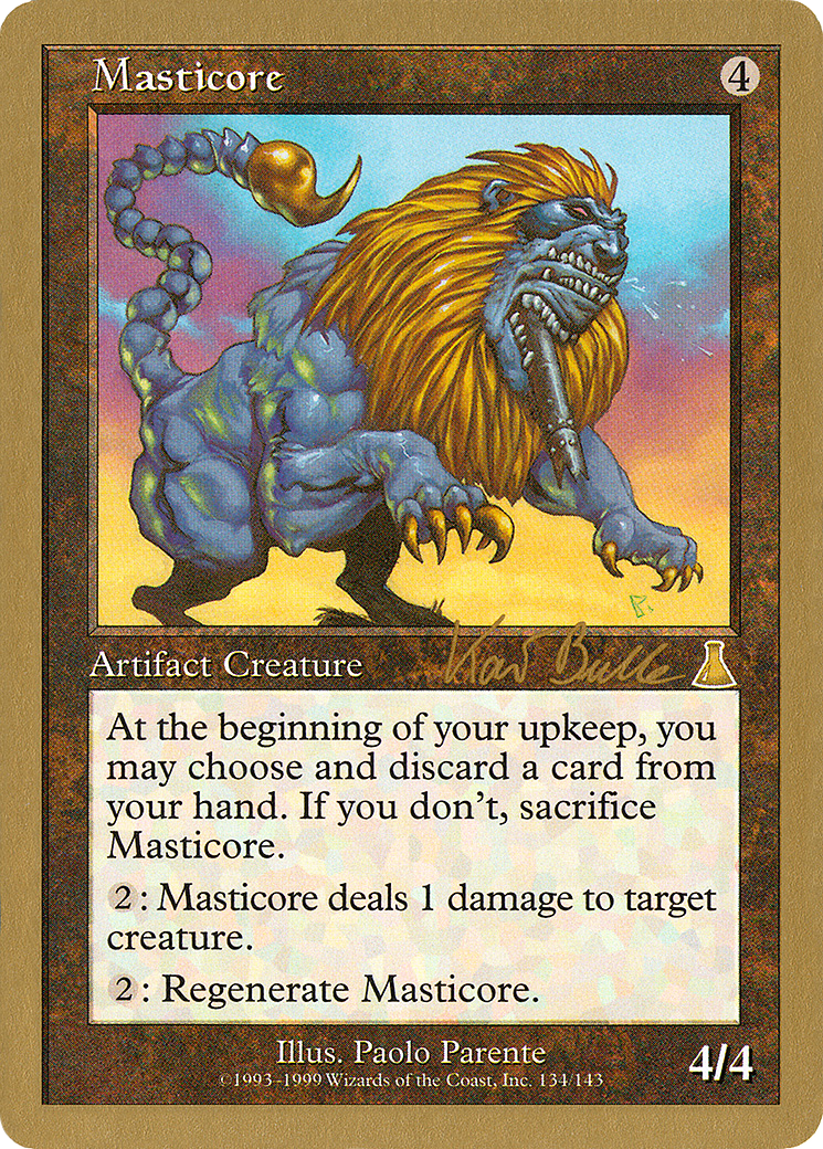 {R} Masticore (Kai Budde) [World Championship Decks 1999][GB WC99 KB143B]