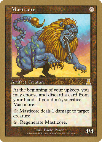 {R} Masticore (Kai Budde) [World Championship Decks 1999][GB WC99 KB143B]