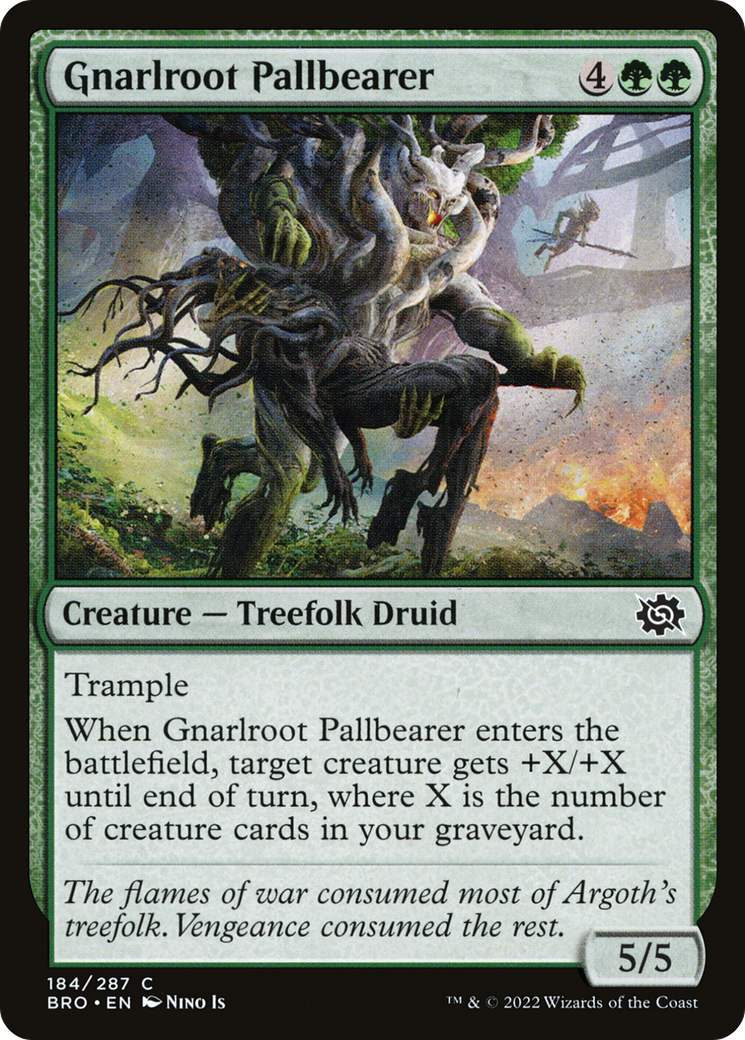 {C} Gnarlroot Pallbearer [The Brothers' War][BRO 184]