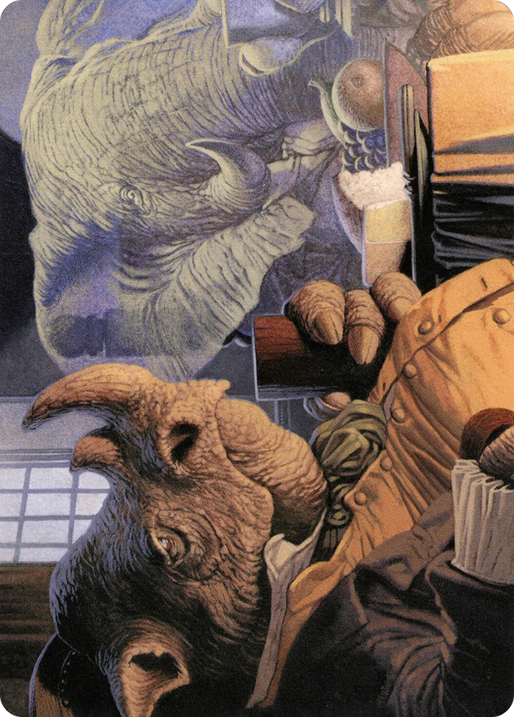 {A} Late to Dinner Art Card [Modern Horizons 2 Art Series][AMH2 003]