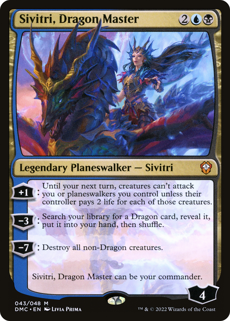 {R} Sivitri, Dragon Master [Dominaria United Commander][DMC 043] - Misty Mountain Games