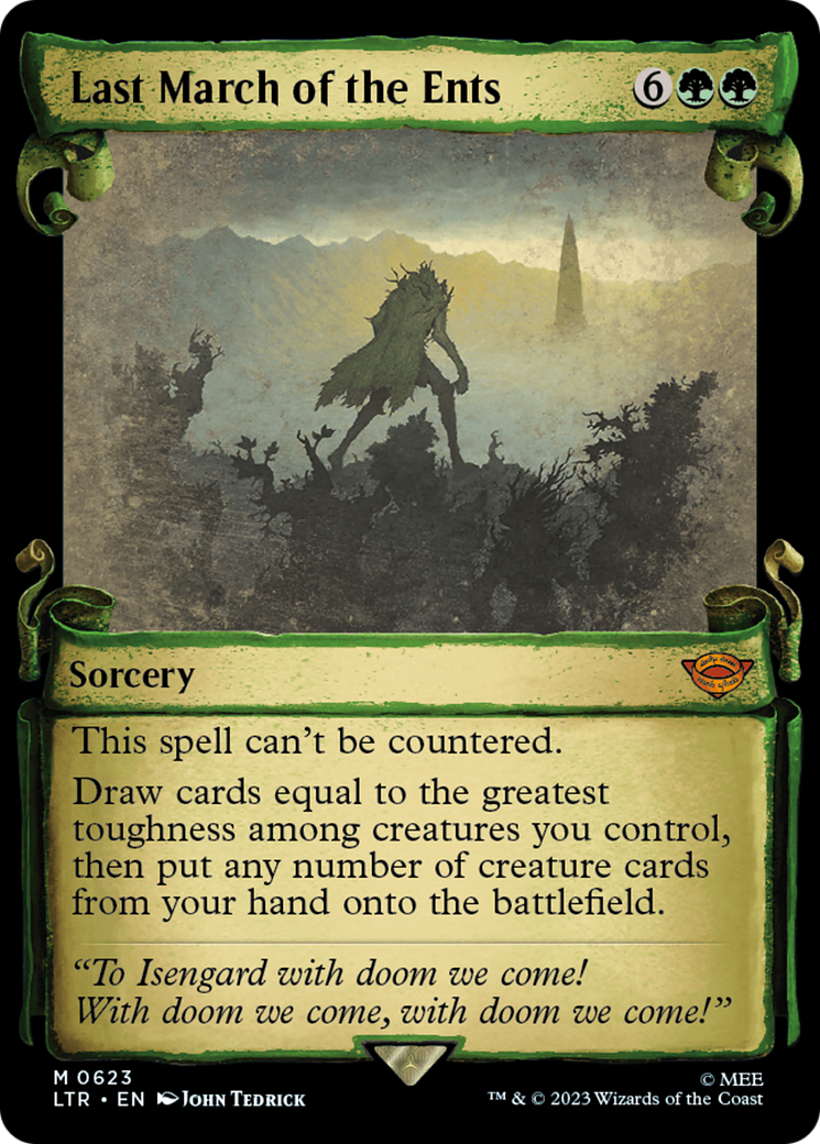{R} Last March of the Ents [The Lord of the Rings: Tales of Middle-Earth Showcase Scrolls][LTR 623]