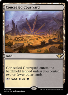 {@R} Concealed Courtyard [Outlaws of Thunder Junction][OTJ 268]