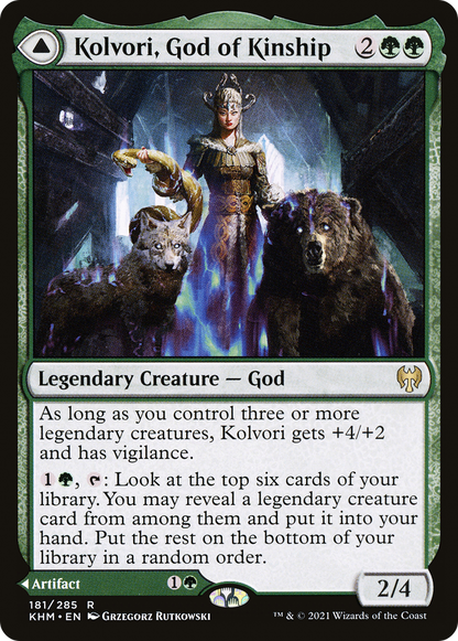 {R} Kolvori, God of Kinship // The Ringhart Crest [Kaldheim][KHM 181]