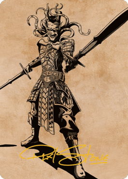 {A} Zevlor, Elturel Exile Art Card (78) (Gold-Stamped Signature) [Commander Legends: Battle for Baldur's Gate Art Series][GS ACLB 078]