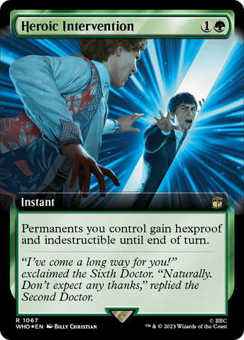 {R} Heroic Intervention (Extended Art) (Surge Foil) [Doctor Who][WHO 1067]