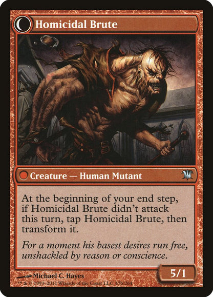 {C} Civilized Scholar // Homicidal Brute [Innistrad][ISD 047]
