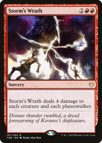 {R} Storm's Wrath (Promo Pack) [Theros Beyond Death Promos][PP THB 157]