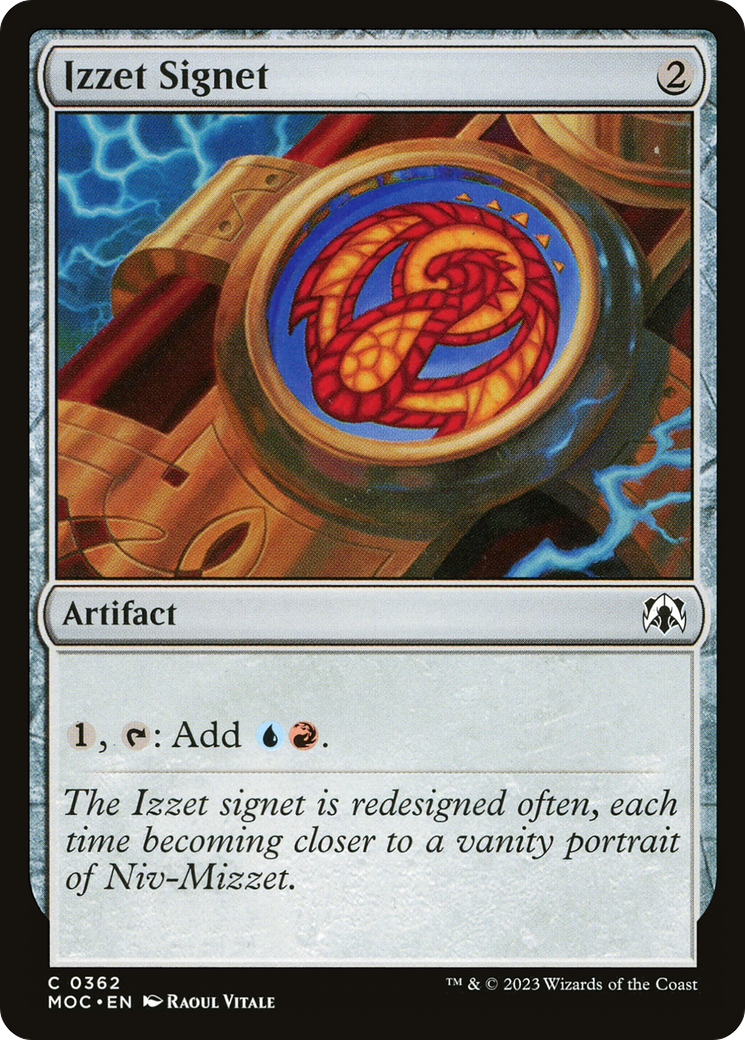 {C} Izzet Signet [March of the Machine Commander][MOC 362]