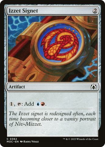 {C} Izzet Signet [March of the Machine Commander][MOC 362]
