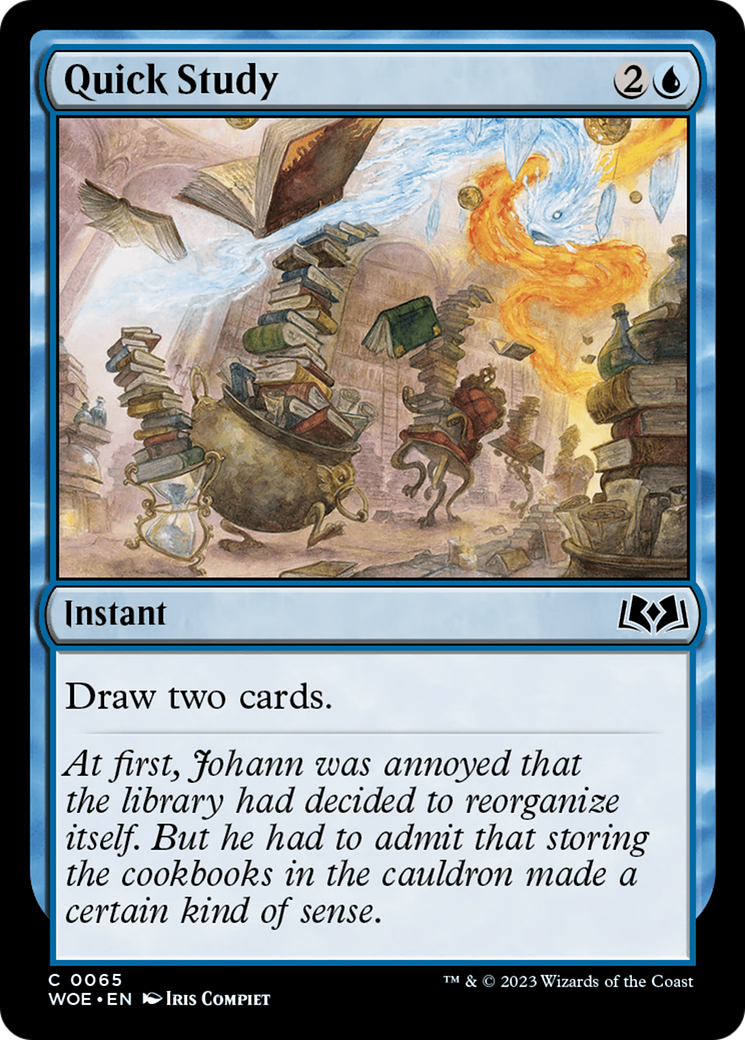 {@C} Quick Study [Wilds of Eldraine][WOE 065]