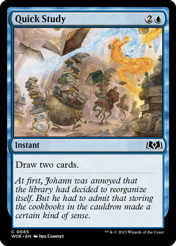 {@C} Quick Study [Wilds of Eldraine][WOE 065]