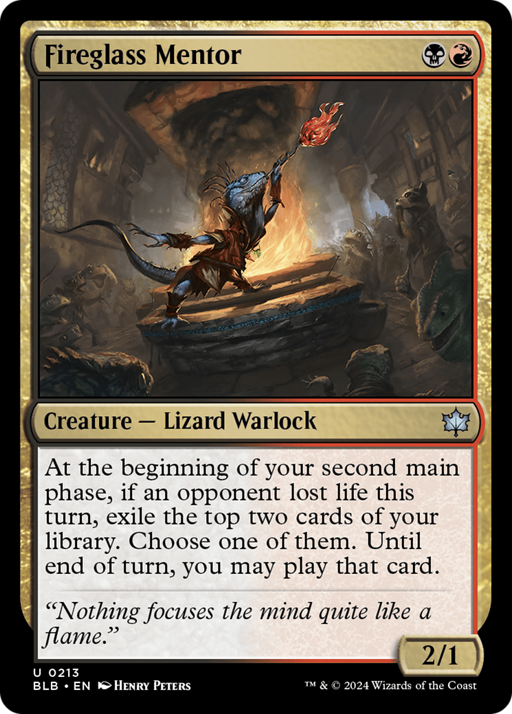 {@C} Fireglass Mentor [Bloomburrow][BLB 213]