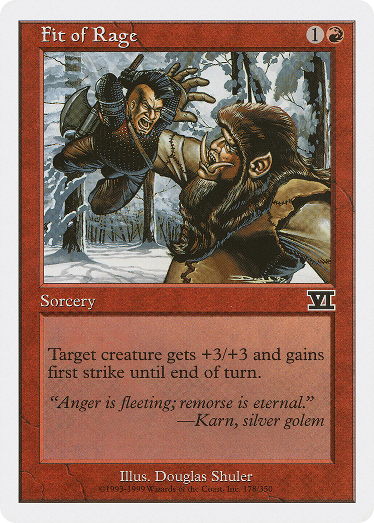 {C} Fit of Rage [Classic Sixth Edition][6ED 178]