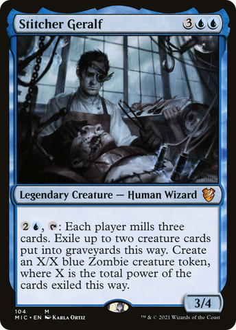 {R} Stitcher Geralf [Innistrad: Midnight Hunt Commander][MIC 104]