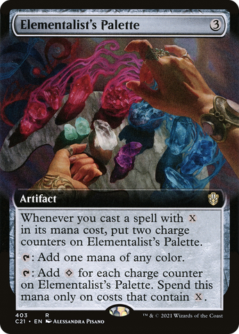 {R} Elementalist's Palette (Extended Art) [Commander 2021][C21 403]