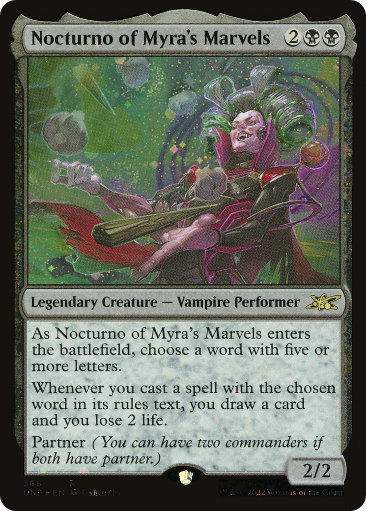 {R} Nocturno of Myra's Marvels (Galaxy Foil) [Unfinity][UNF 368]