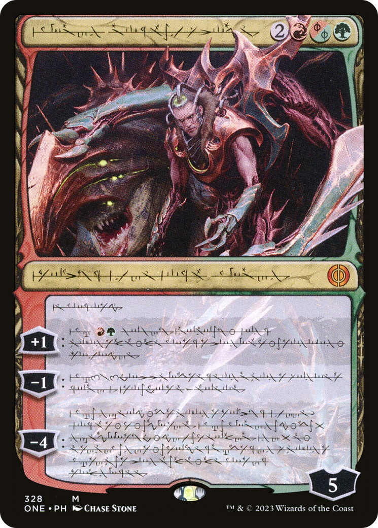 {R} Lukka, Bound to Ruin (Phyrexianized) [Phyrexia: All Will Be One][ONE 328]