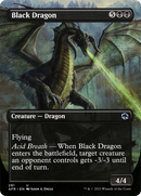 {C} Black Dragon (Borderless Alternate Art) [Dungeons & Dragons: Adventures in the Forgotten Realms][AFR 291]