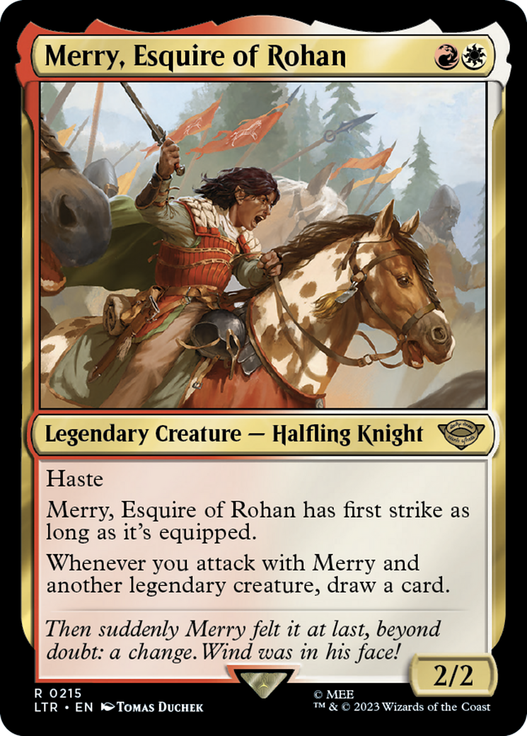 {R} Merry, Esquire of Rohan [The Lord of the Rings: Tales of Middle-Earth][LTR 215]