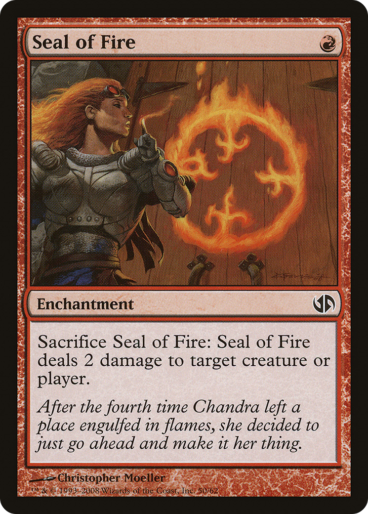 {C} Seal of Fire [Duel Decks: Jace vs. Chandra][DDB 050]