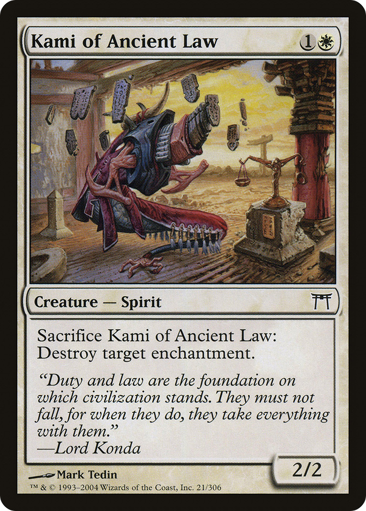 {C} Kami of Ancient Law [Champions of Kamigawa][CHK 021]