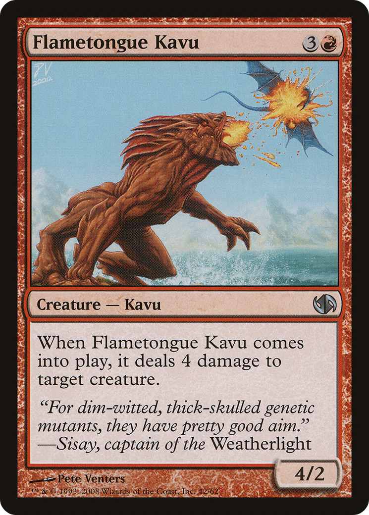 {C} Flametongue Kavu [Duel Decks: Jace vs. Chandra][DDB 042]