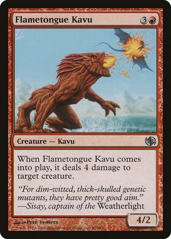 {C} Flametongue Kavu [Duel Decks: Jace vs. Chandra][DDB 042]