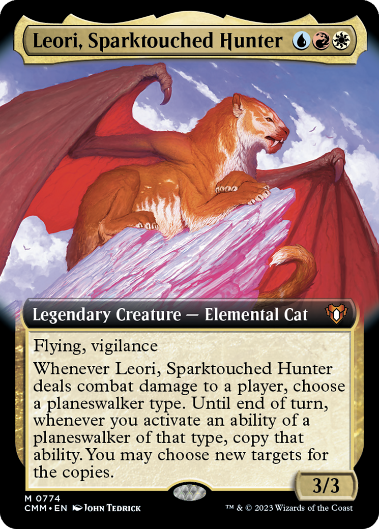 {R} Leori, Sparktouched Hunter (Extended Art) [Commander Masters][CMM 774]