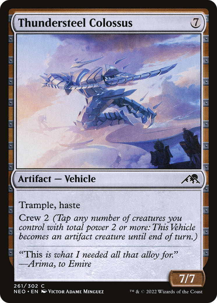 {C} Thundersteel Colossus [Kamigawa: Neon Dynasty][NEO 261]