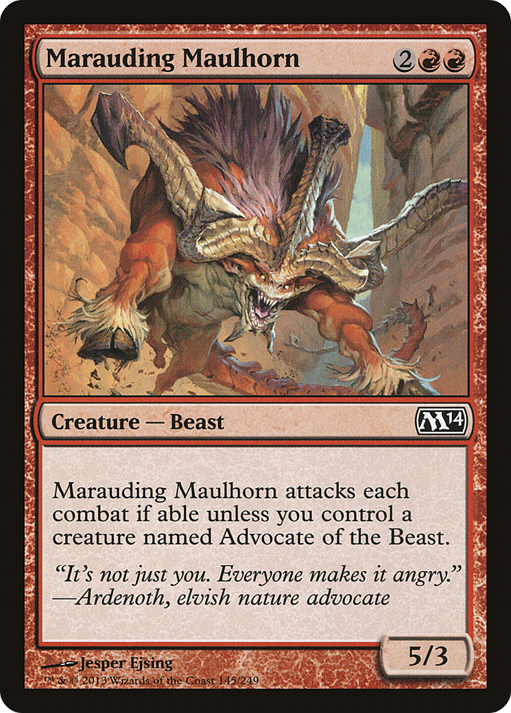 {C} Marauding Maulhorn [Magic 2014][M14 145]