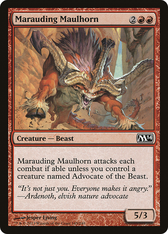 {C} Marauding Maulhorn [Magic 2014][M14 145]