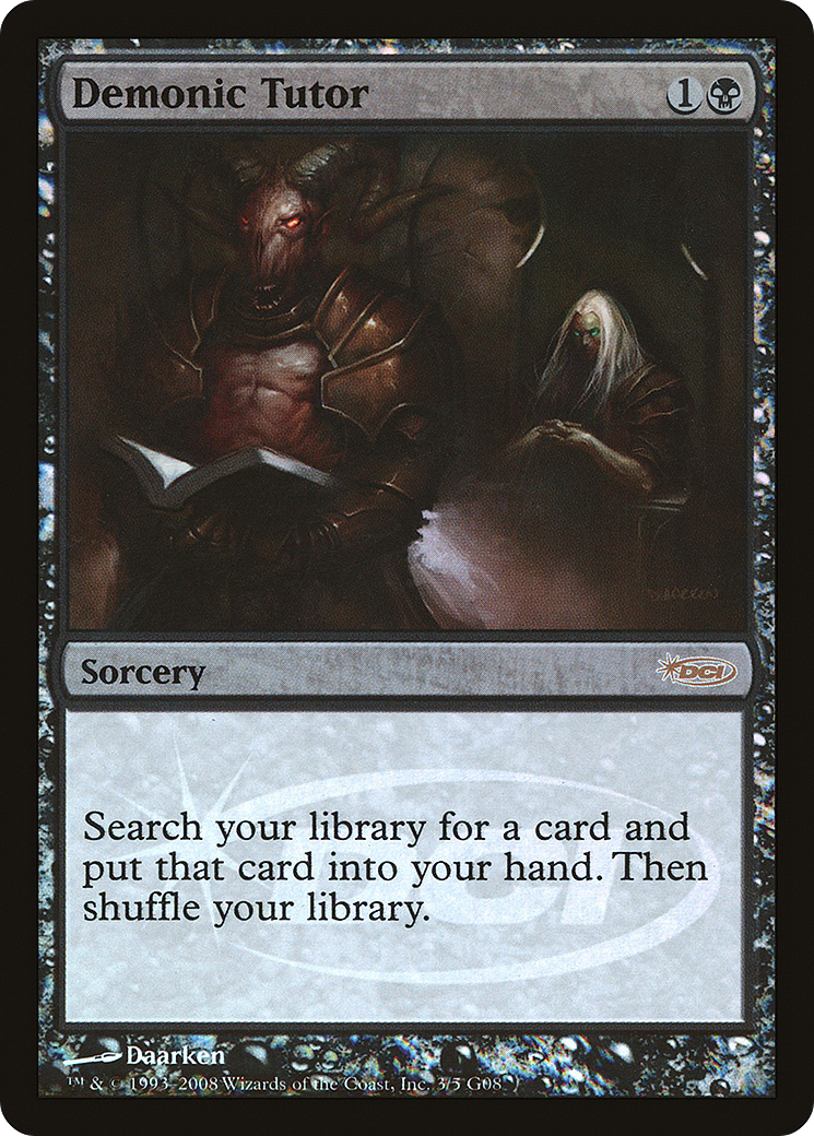 {R} Demonic Tutor [Judge Gift Cards 2008][PA J08 003] - Misty Mountain Games