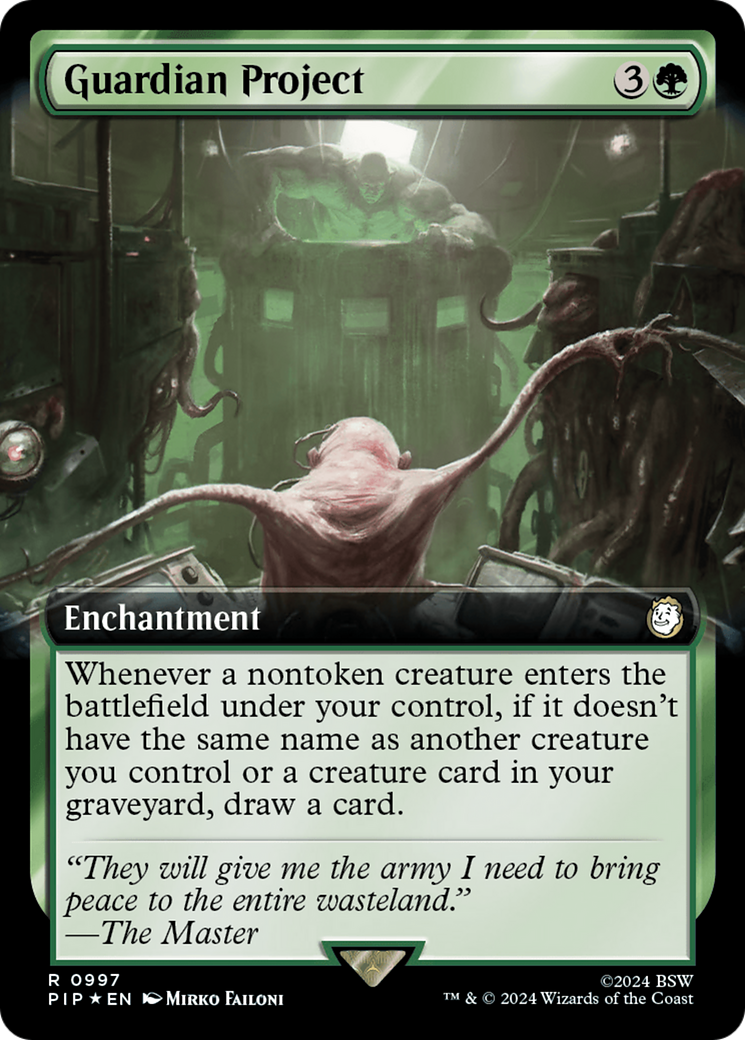 {R} Guardian Project (Extended Art) (Surge Foil) [Fallout][PIP 997]